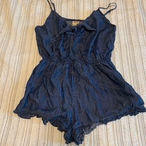 Denim Romper
